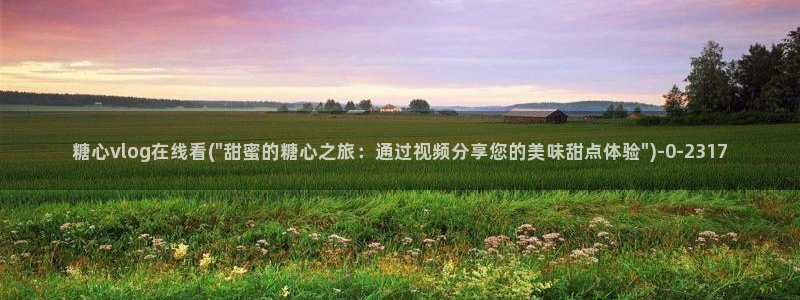 懒懒猪糖心vlog在线观看免费